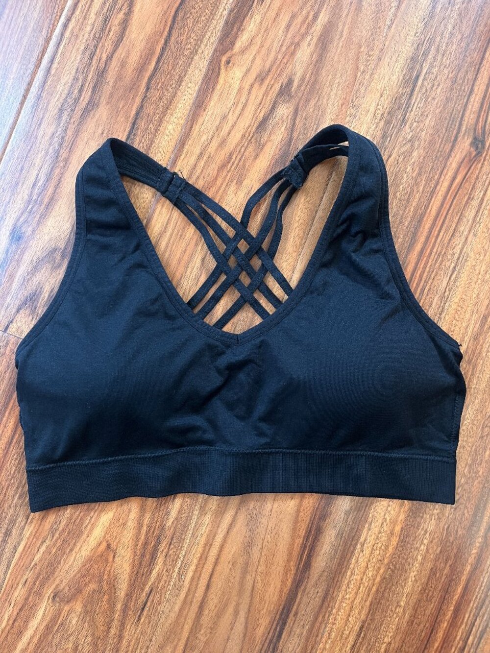 Dip Crisscross Back Bralette Black XL